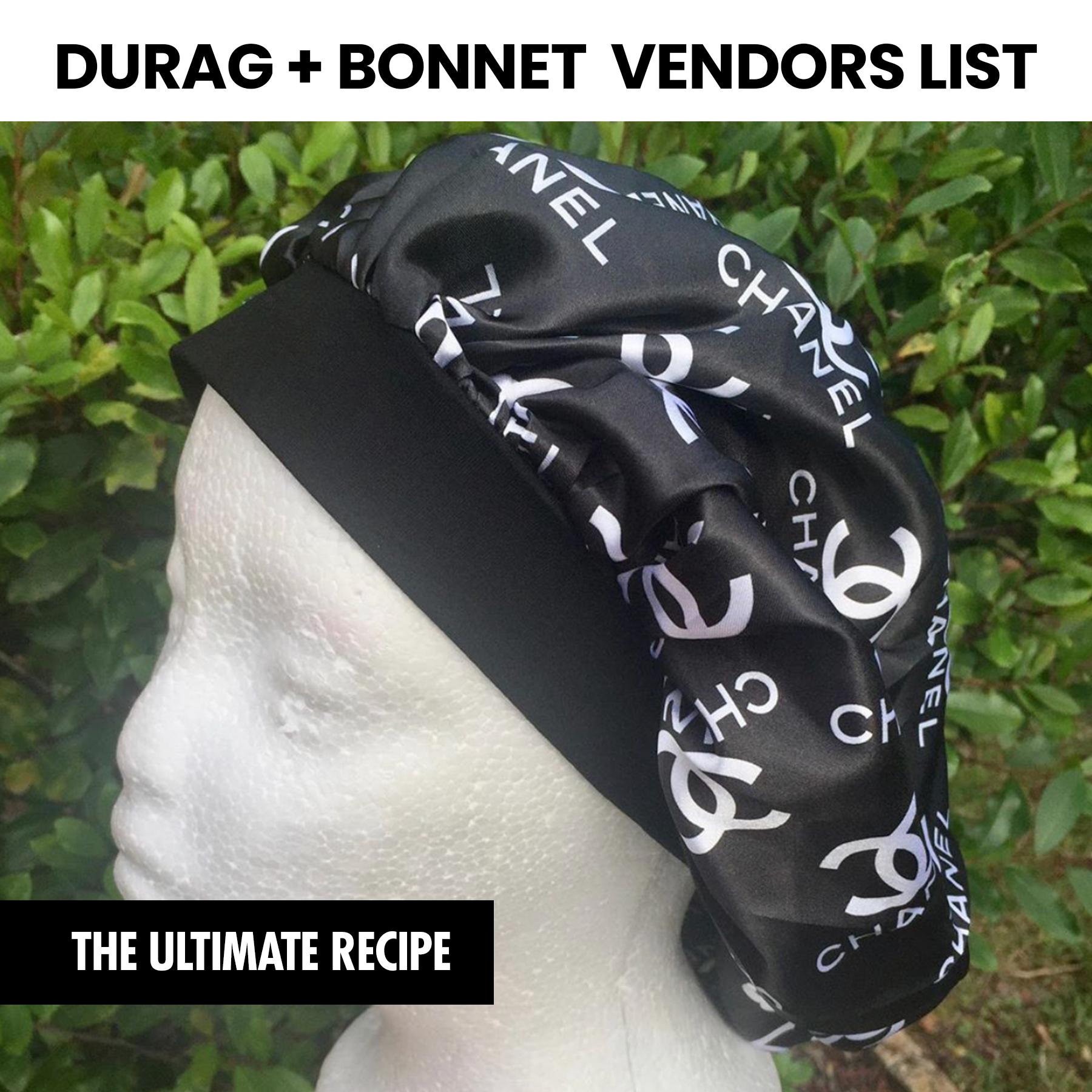 Durag + Bonnet Vendors List (Instantly Emailed)